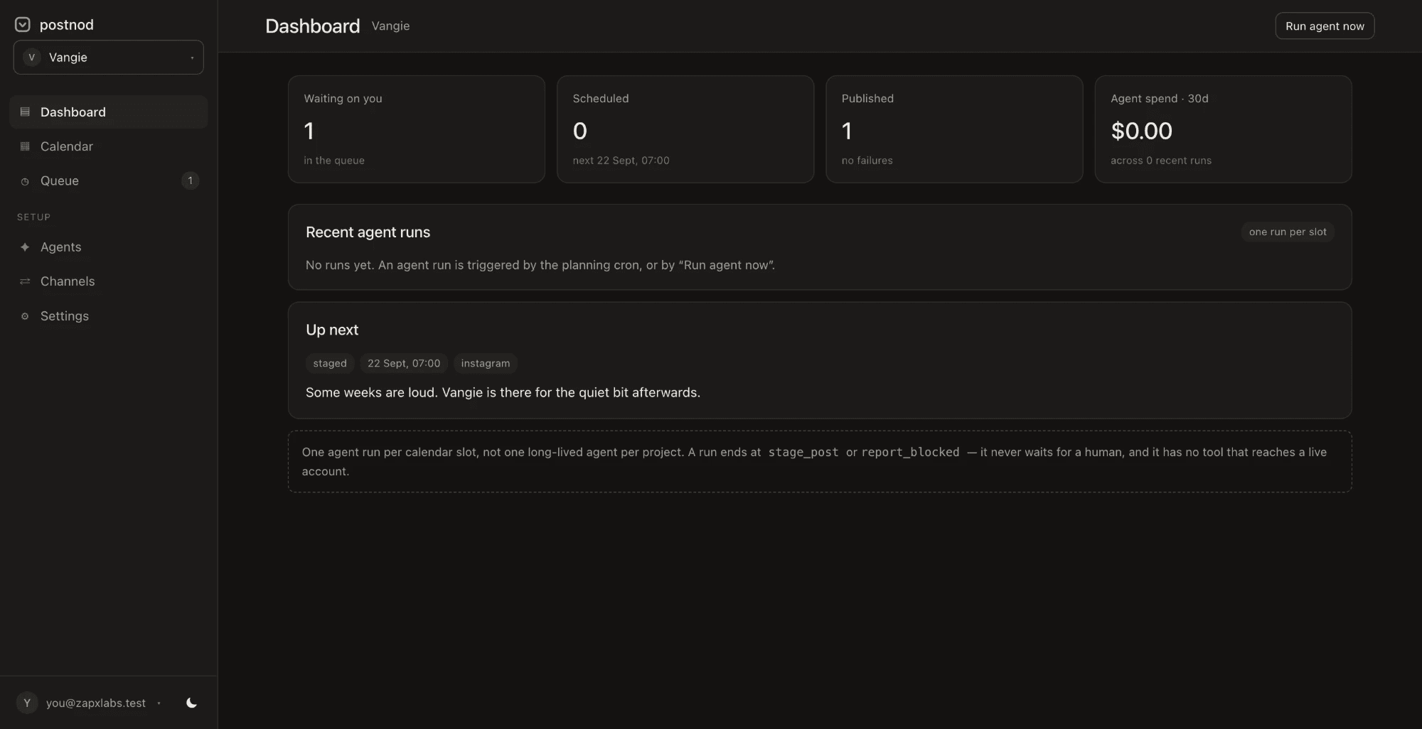 Postnod product screenshot