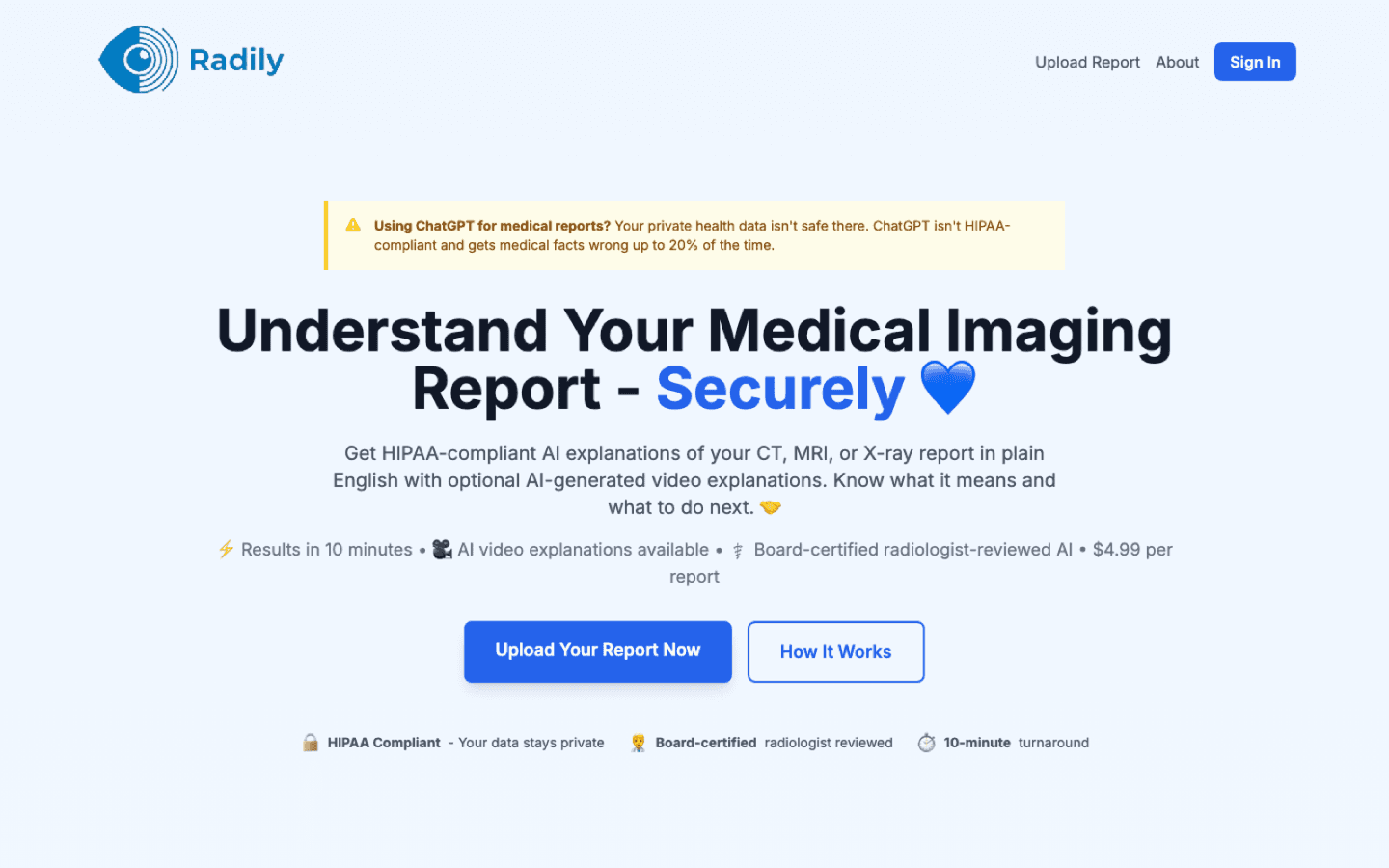 Radily.ai product screenshot